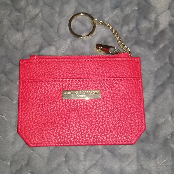 Adrienne Vittadini Accessories - NWOT!! Red & Gold Card/Cash/Coin Wallet!